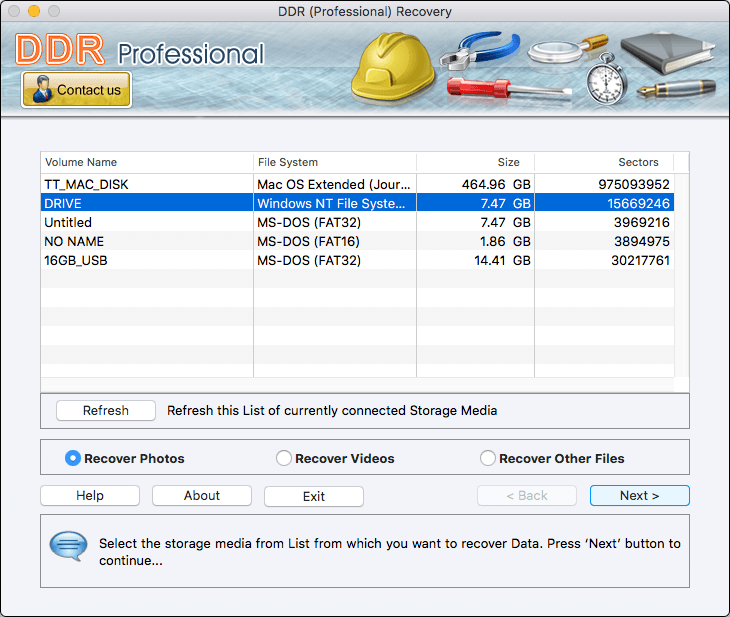 Select Disk